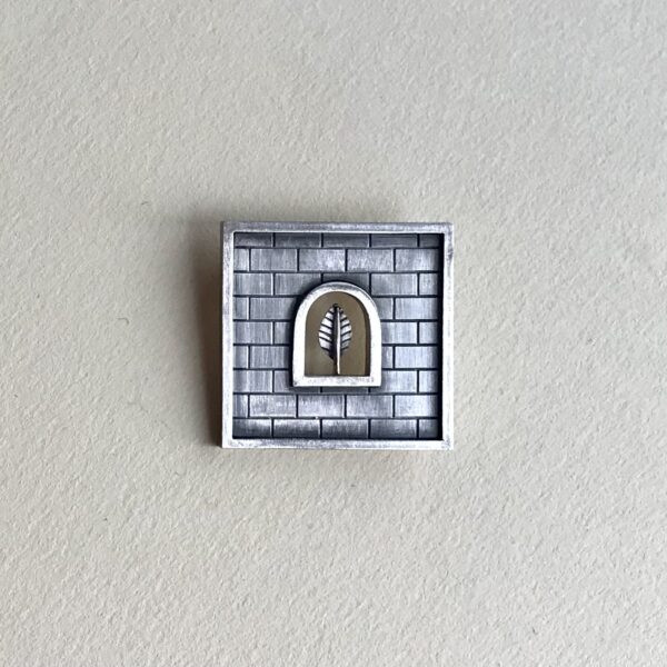 Hearth Brooch Sterling Silver Frame