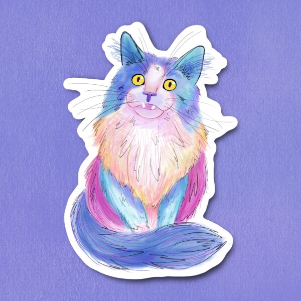 Loki Watercolor Vinyl Sticker