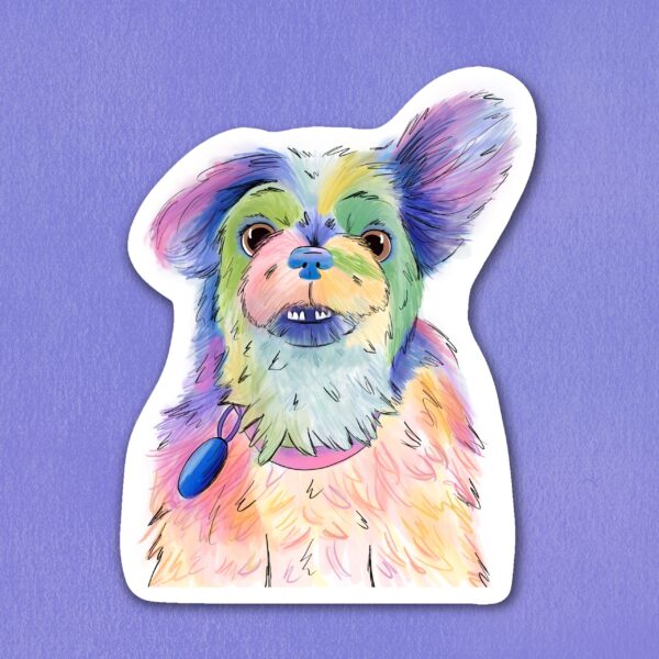 Teagan Watercolor Vinyl Sticker