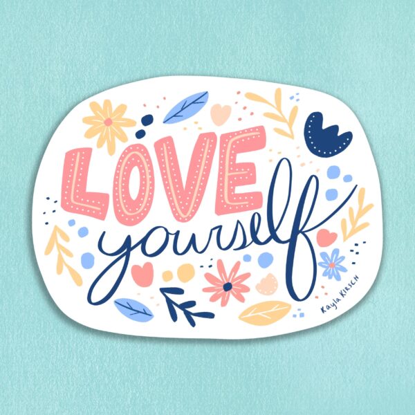 Love Yourself Vinyl Sticker