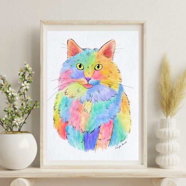 Custom Watercolor Pet Portrait